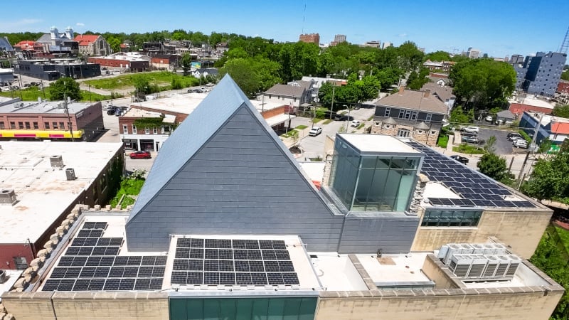 Shinnova commercial solar installation at Westport Presbyterian Church